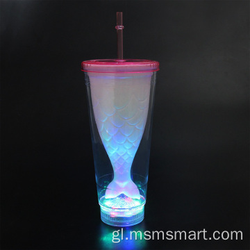 Vaso portátil para narguile con luz led